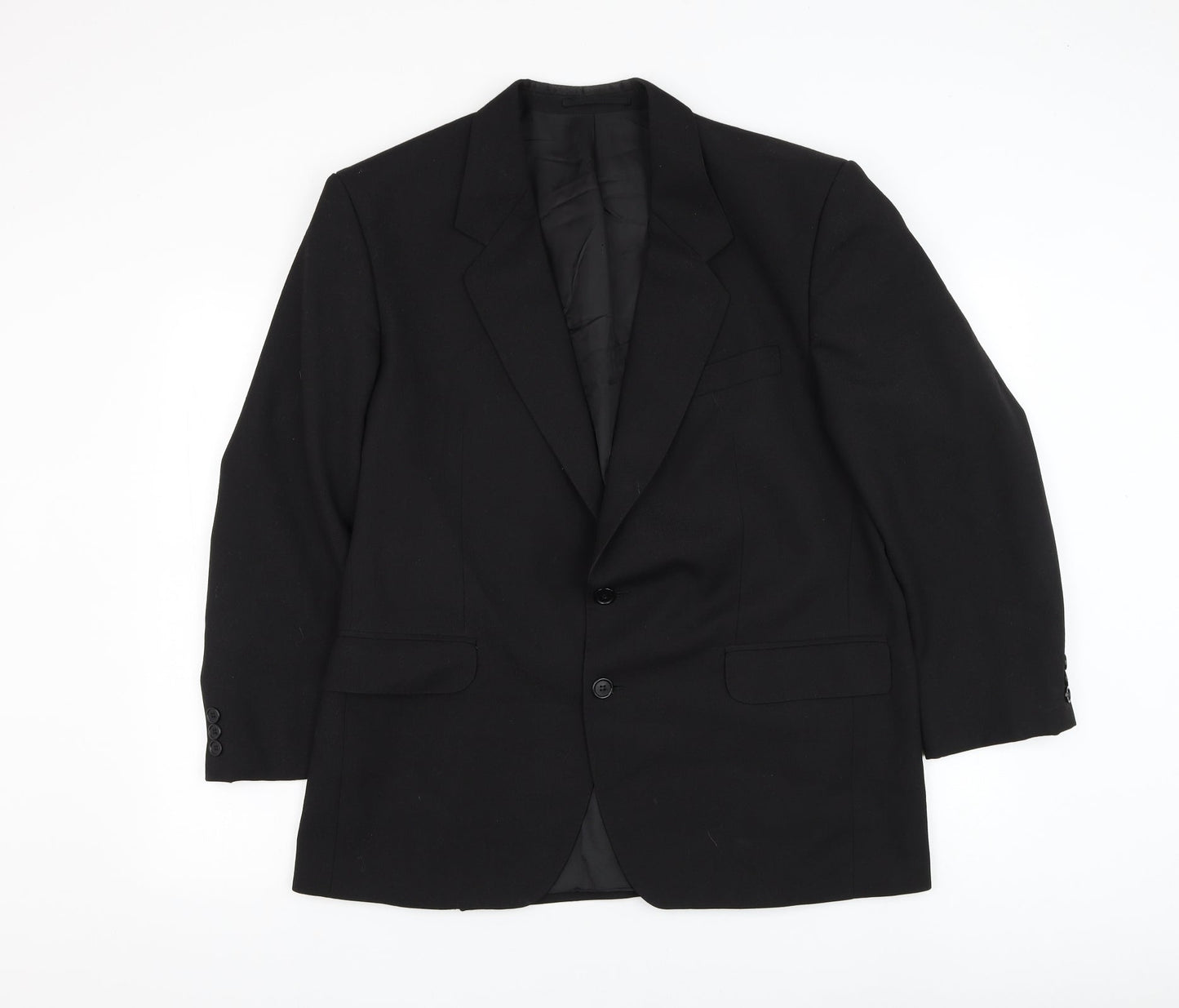 Mens UK Size 42 Varteks Regular Black Suit Jacket