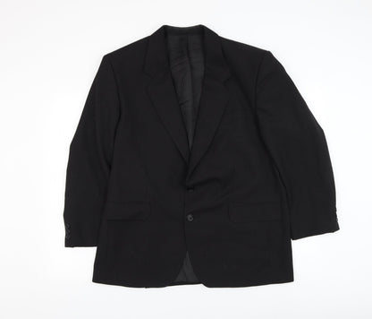 Mens UK Size 42 Varteks Regular Black Suit Jacket