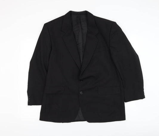 Mens UK Size 42 Varteks Regular Black Suit Jacket