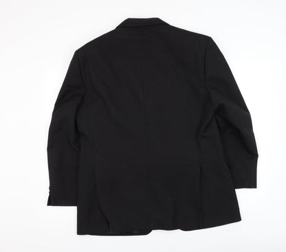 Mens UK Size 42 Varteks Regular Black Suit Jacket