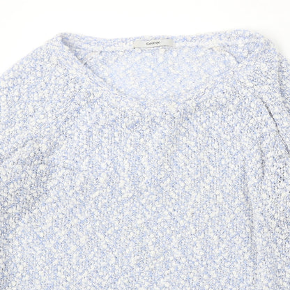 George Womens Blue Round Neck Polyester Pullover Jumper Size M