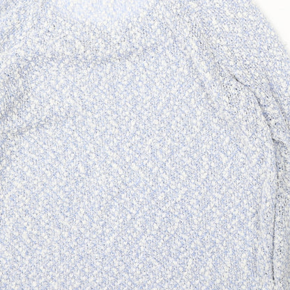 George Womens Blue Round Neck Polyester Pullover Jumper Size M