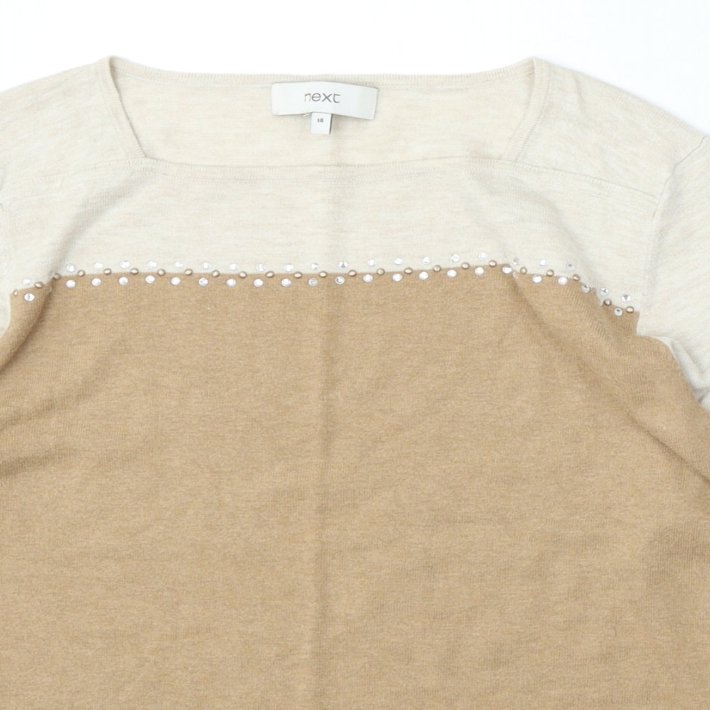 Womens UK Size 14 NEXT Multicoloured Pullover Jumper