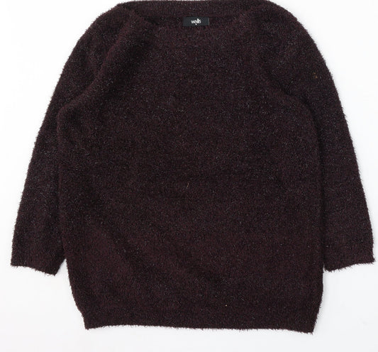 Womens UK Size M Wallis Purple Pullover Jumper