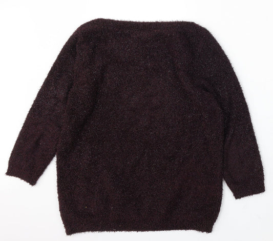 Womens UK Size M Wallis Purple Pullover Jumper