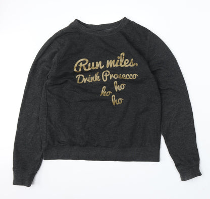 TMR Originals Womens Grey Polyester Pullover Sweatshirt Size 10