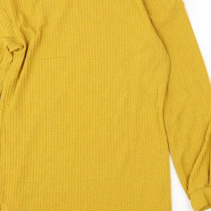 Womens UK Size XS SheIn Yellow Pullover Jumper