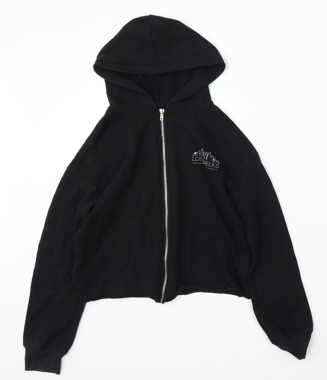 Cold Crush Womens Black Cotton Full Zip Hoodie Size XS Zip