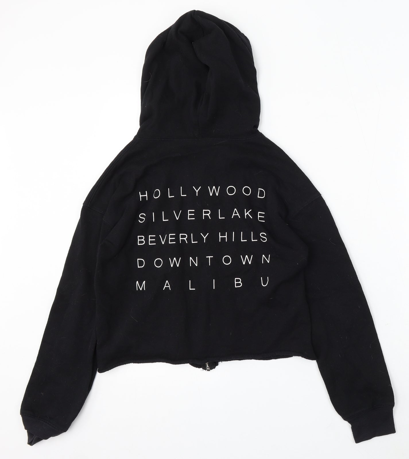 Cold Crush Womens Black Cotton Full Zip Hoodie Size XS Zip