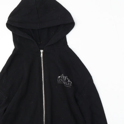 Cold Crush Womens Black Cotton Full Zip Hoodie Size XS Zip