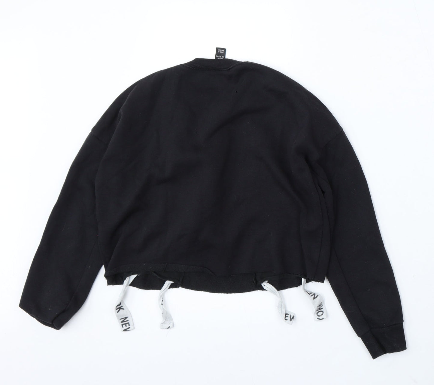 915 Generation Girls Black Polyester Pullover Sweatshirt Size 10-11 Years - New york