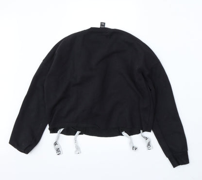 915 Generation Girls Black Polyester Pullover Sweatshirt Size 10-11 Years - New york