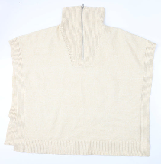 Womens UK Size M H&M Beige Pullover Jumper