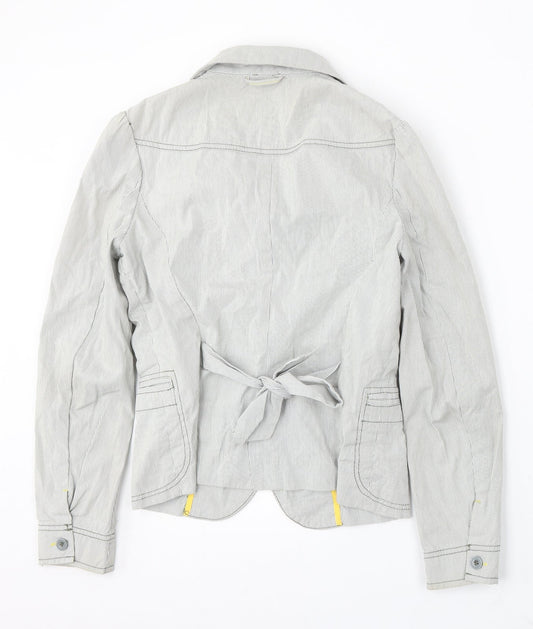 NEXT Womens Multicoloured Striped Cotton Jacket Blazer Size S