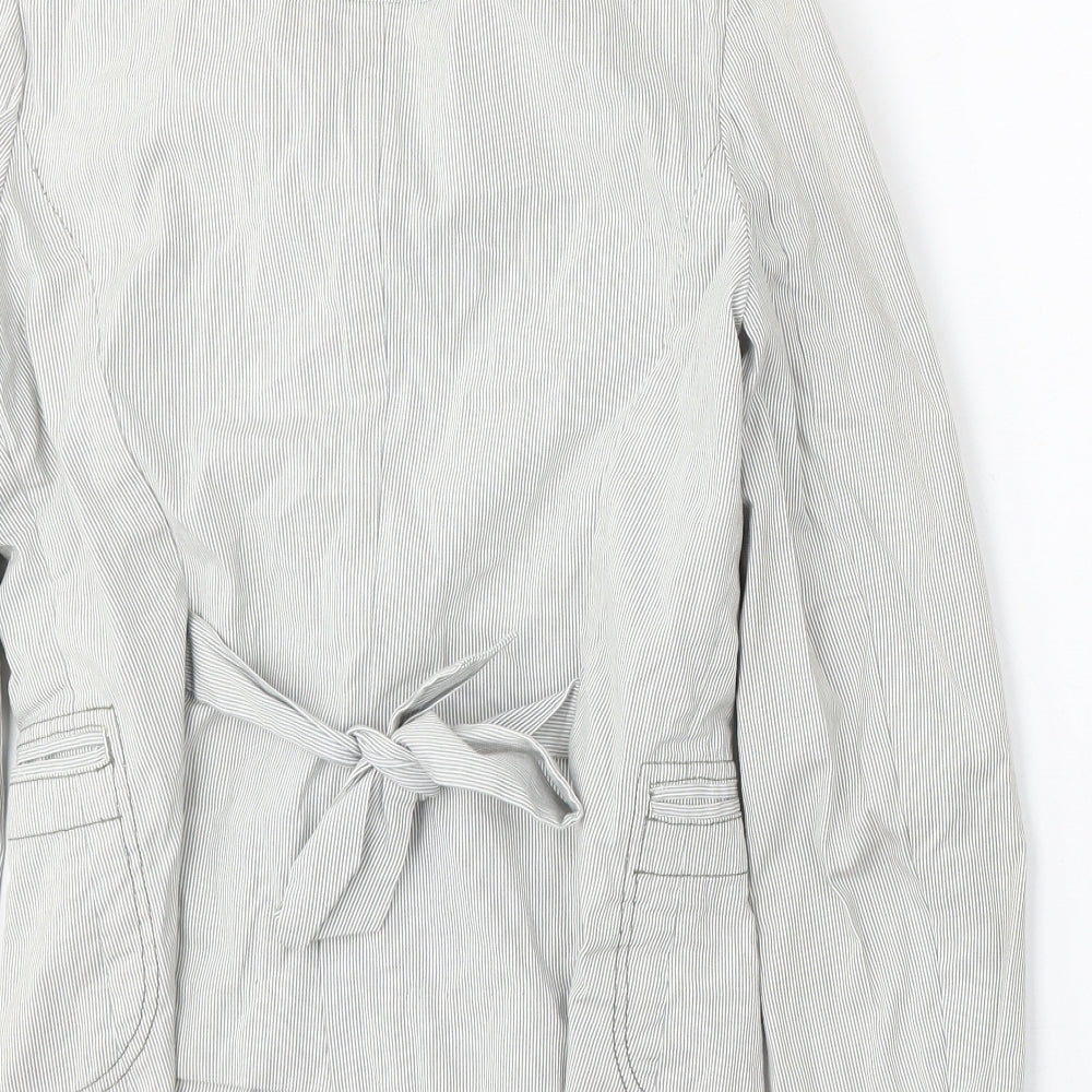 NEXT Womens Multicoloured Striped Cotton Jacket Blazer Size S