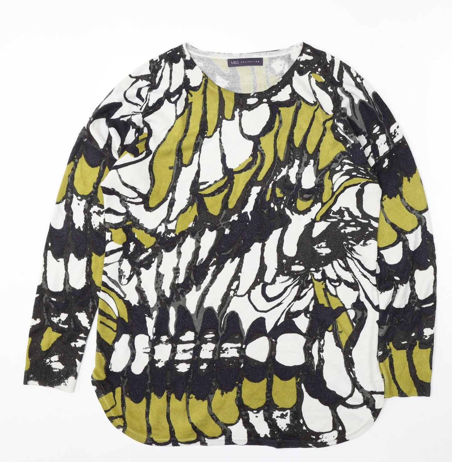 Womens UK Size L Marks and Spencer Multicoloured Pullover Jumper
