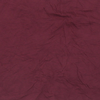 New Look Girls Purple Cotton Cropped T-Shirt Size 10-11 Years Scoop Neck