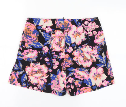 Atmosphere Womens Multicoloured Floral Polyester Hot Pants Shorts Size 8 L3 in Regular