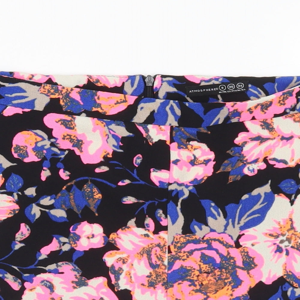Atmosphere Womens Multicoloured Floral Polyester Hot Pants Shorts Size 8 L3 in Regular