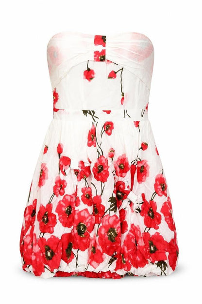 Yumi Womens Multicoloured Floral Cotton A-Line Size S Sweetheart