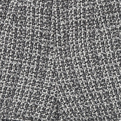 Pull&Bear Womens Black Geometric Cotton Hot Pants Shorts Size XS L3 in Regular