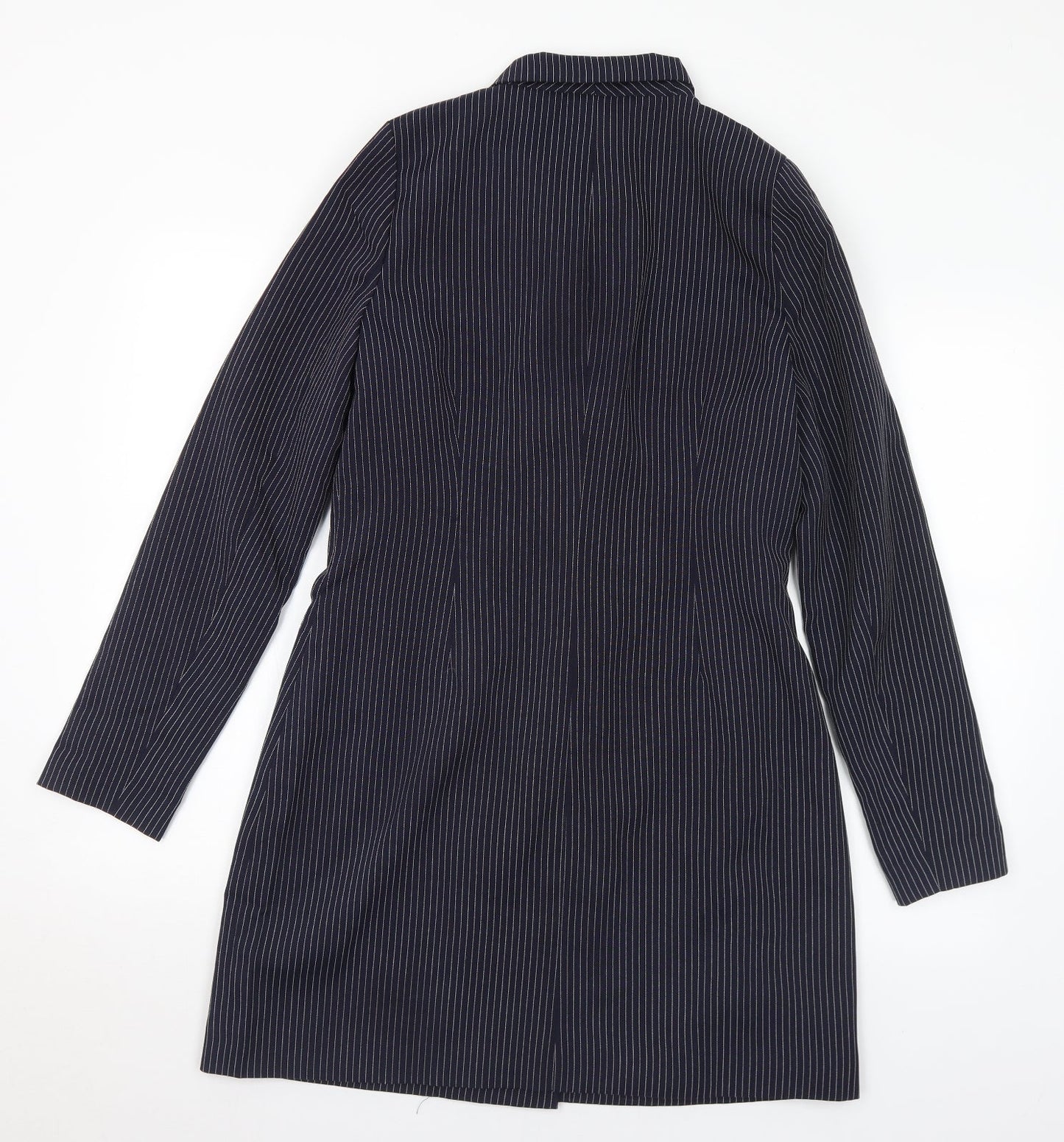 Womens UK Size 14 Missguided Blue Overcoat