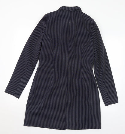 Womens UK Size 14 Missguided Blue Overcoat