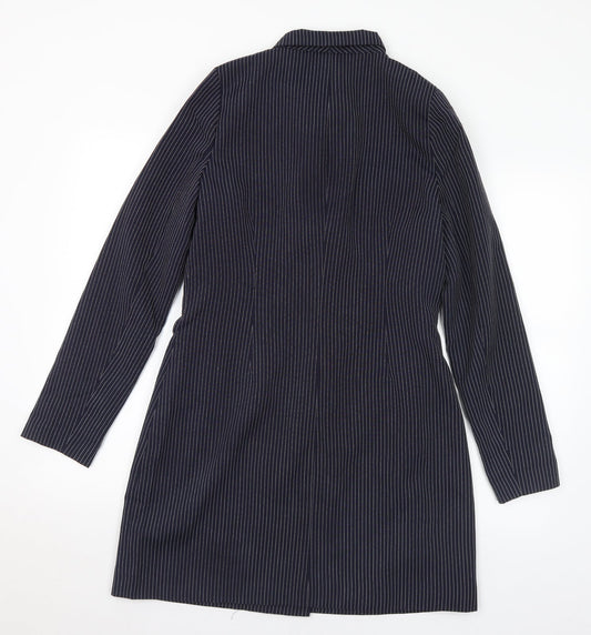 Womens UK Size 14 Missguided Blue Overcoat