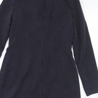 Womens UK Size 14 Missguided Blue Overcoat