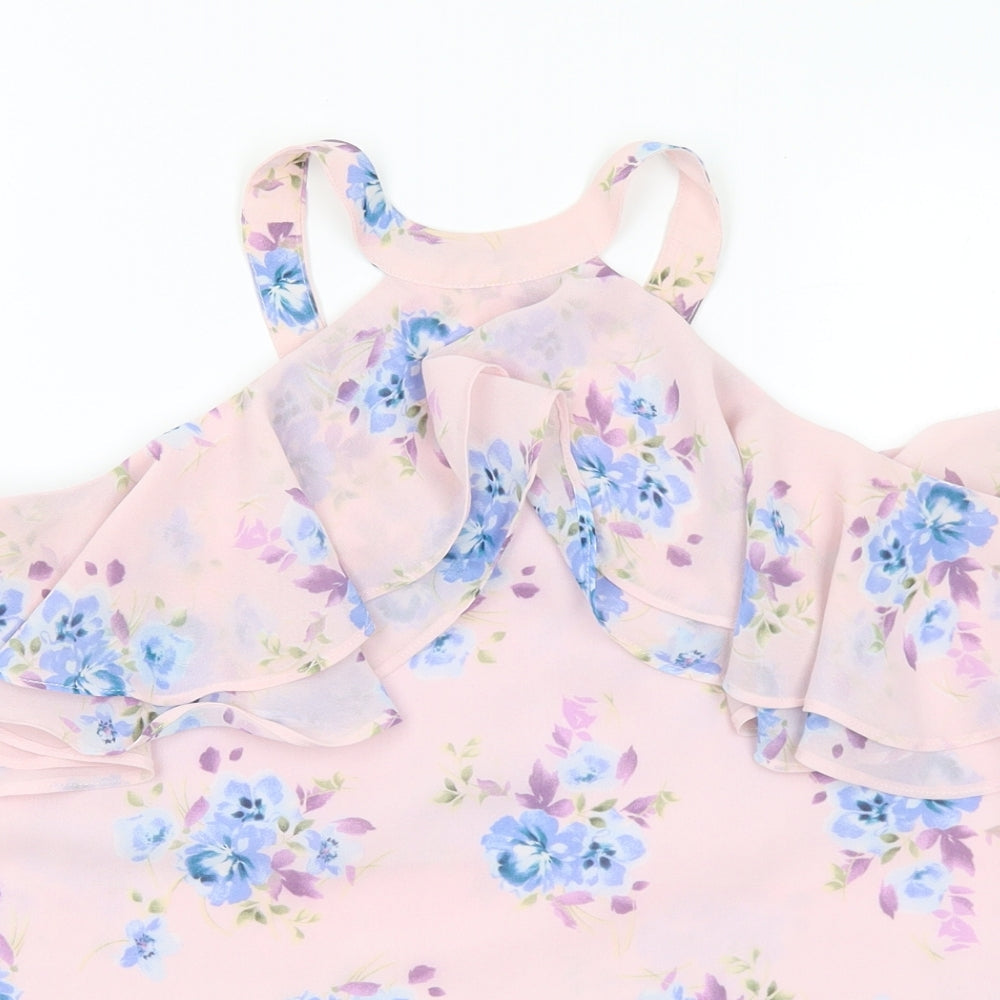 Womens UK Size S Preworn Multicoloured Basic Blouse