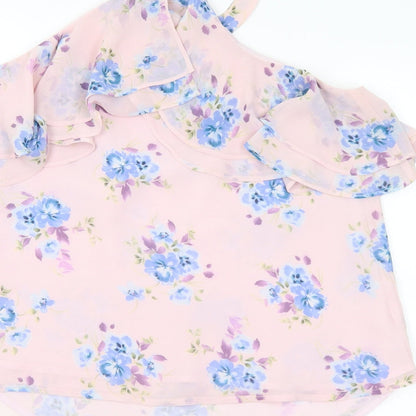 Womens UK Size S Preworn Multicoloured Basic Blouse