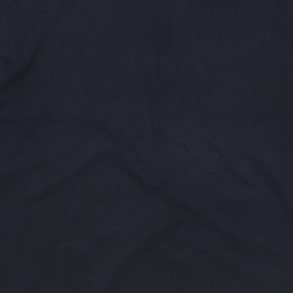 Blue Harbour Mens Black V-Neck Acrylic Pullover Jumper Size 2XL