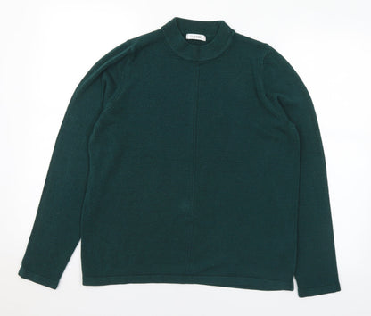 Womens UK Size 14 Classic Green Pullover Jumper