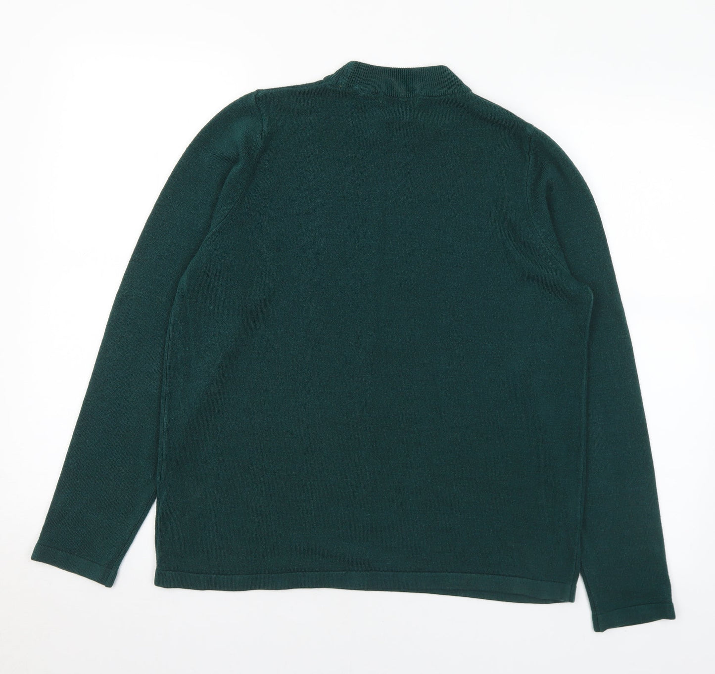 Womens UK Size 14 Classic Green Pullover Jumper