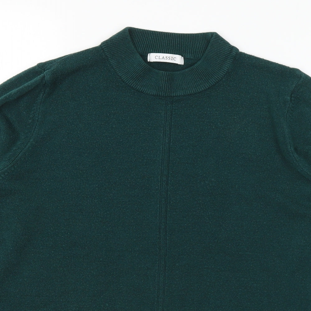 Womens UK Size 14 Classic Green Pullover Jumper