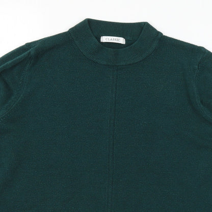 Womens UK Size 14 Classic Green Pullover Jumper