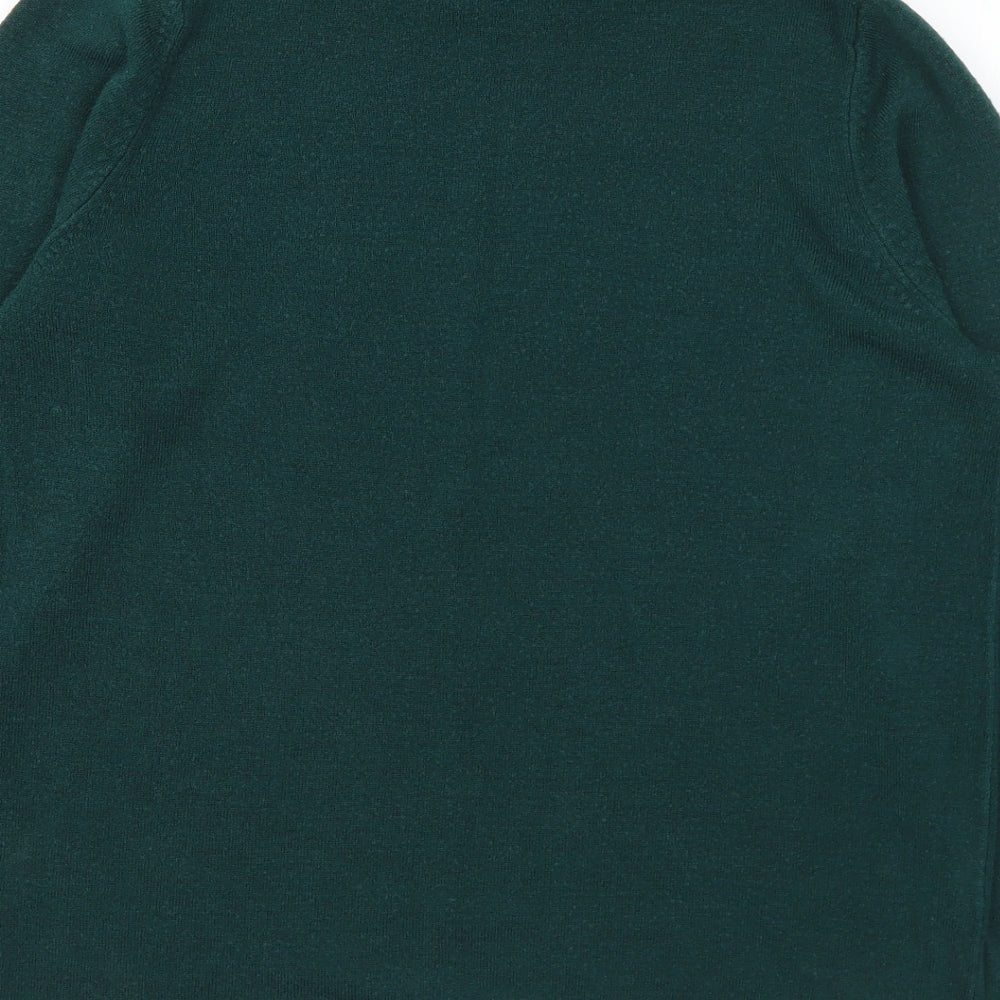Womens UK Size 14 Classic Green Pullover Jumper