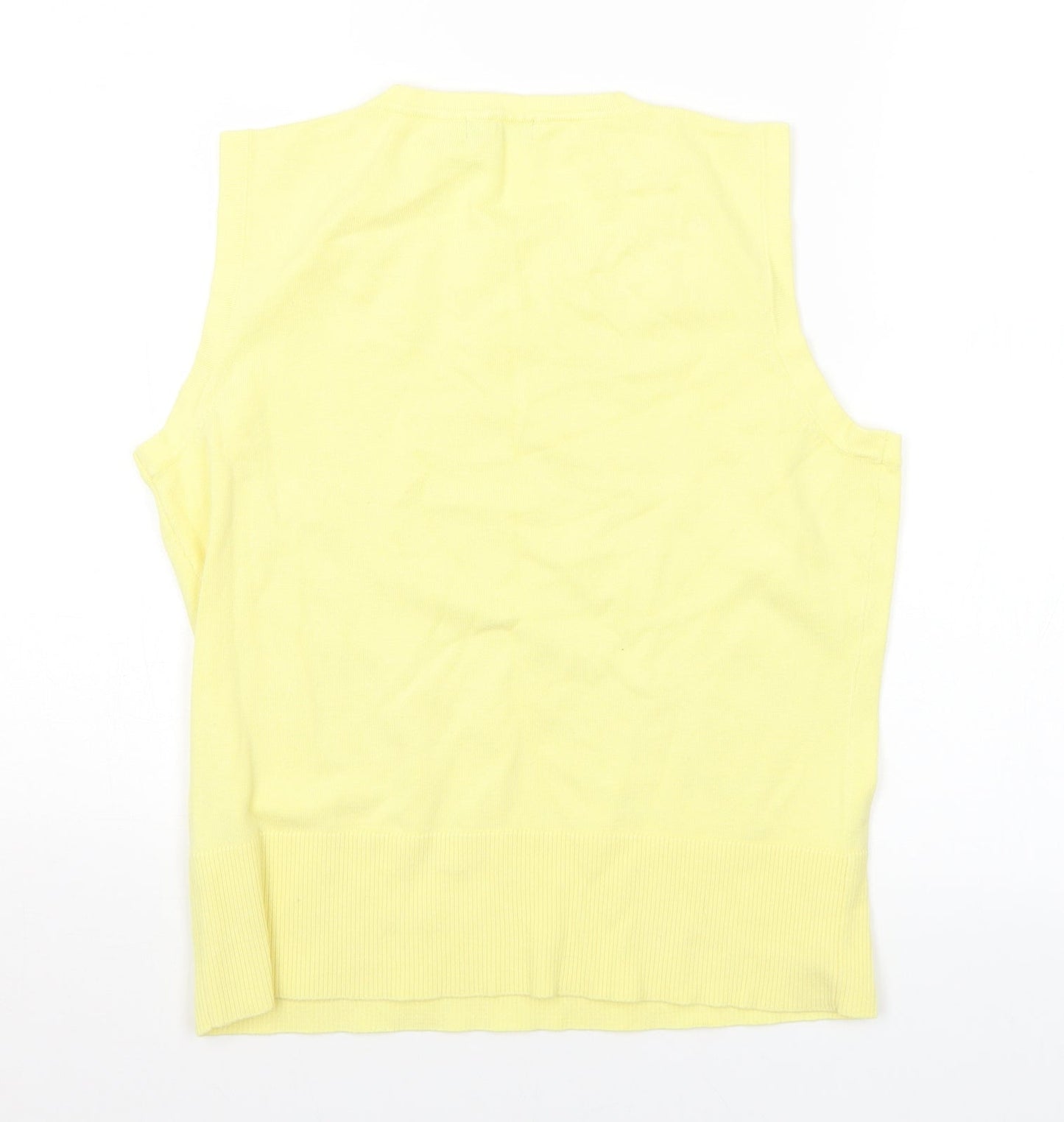 Womens UK Size 14 M&Co Yellow Pullover Jumper
