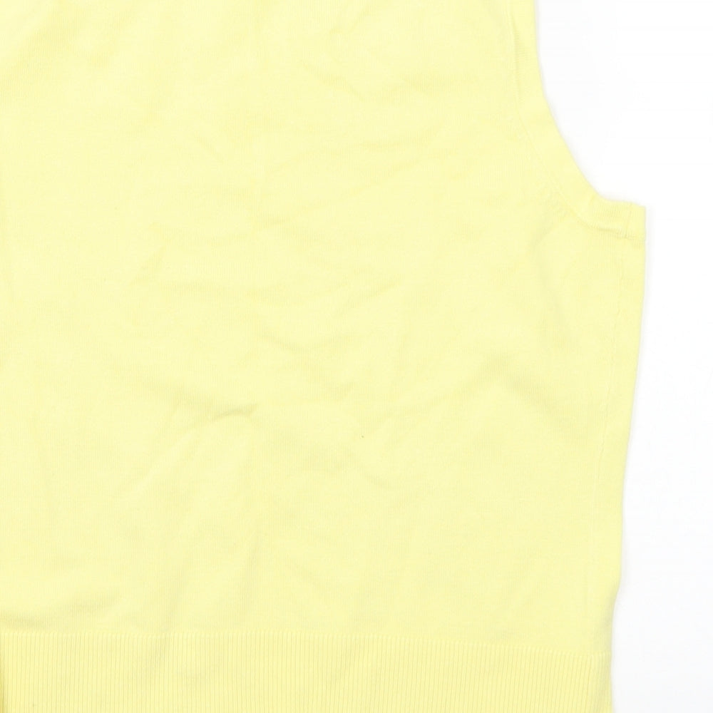Womens UK Size 14 M&Co Yellow Pullover Jumper