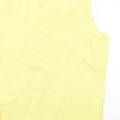 Womens UK Size 14 M&Co Yellow Pullover Jumper