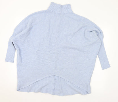 Womens UK Size L Preworn Blue Pullover Jumper
