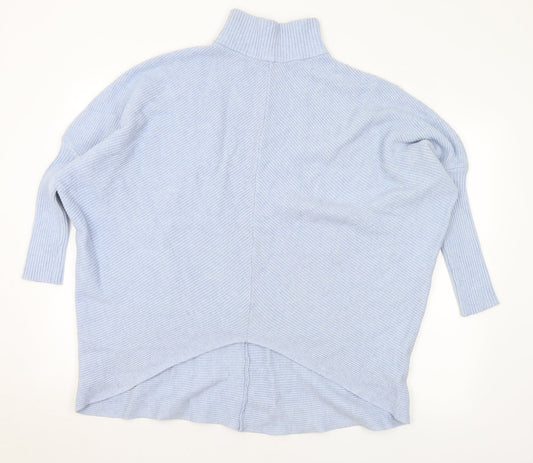 Womens UK Size L Preworn Blue Pullover Jumper