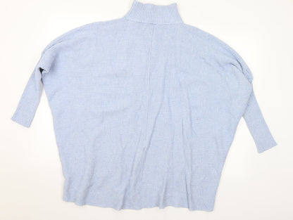 Womens UK Size L Preworn Blue Pullover Jumper