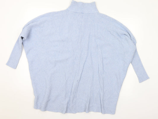 Womens UK Size L Preworn Blue Pullover Jumper