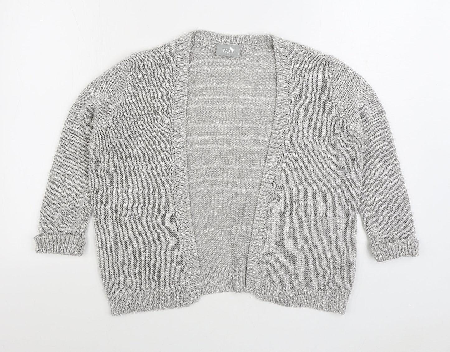 Womens UK Size S Wallis Grey Cardigan Jumper