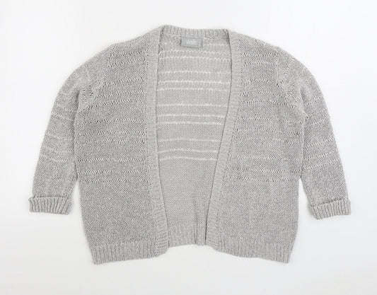Womens UK Size S Wallis Grey Cardigan Jumper