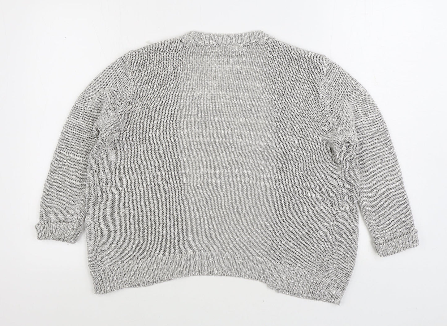 Womens UK Size S Wallis Grey Cardigan Jumper