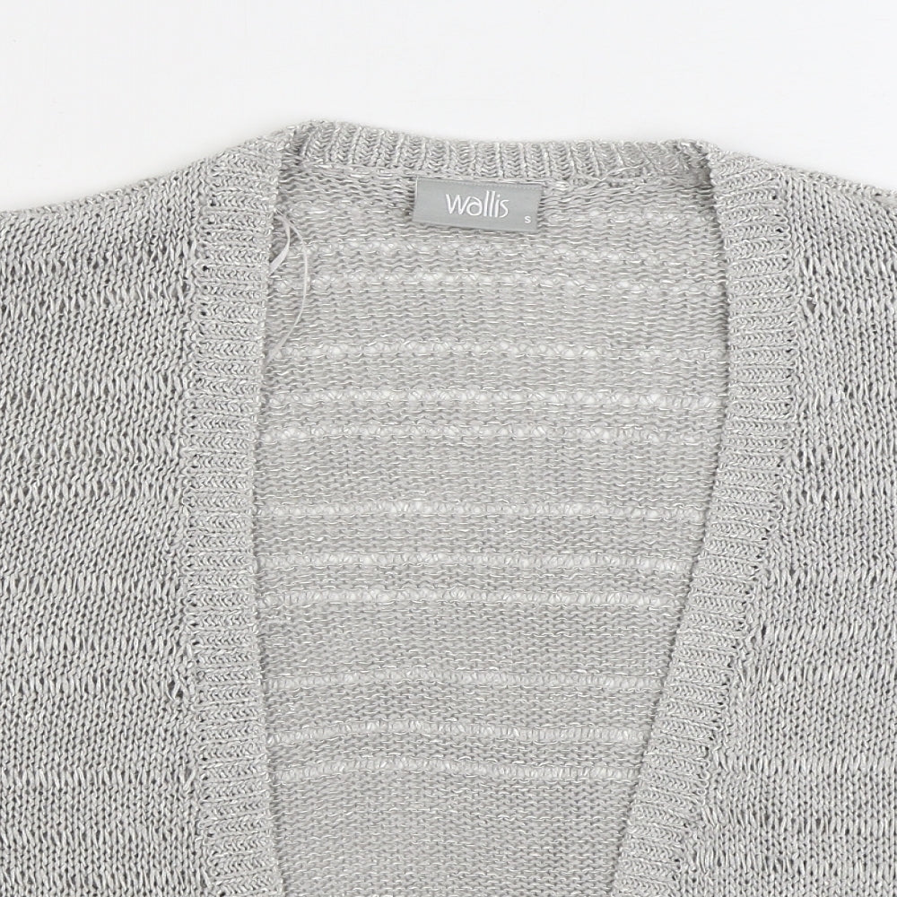 Womens UK Size S Wallis Grey Cardigan Jumper