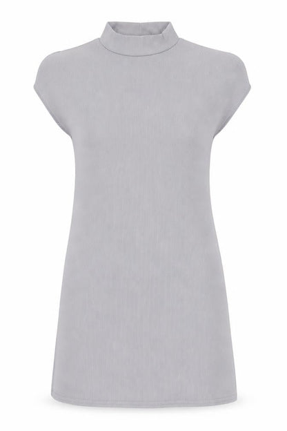 I SAW IT FIRST Womens Grey Polyester Bodycon Size 10 High Neck Pullover