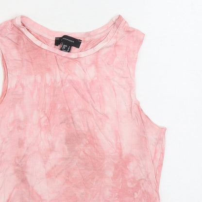 Womens UK Size 4 Atmosphere Pink Basic Tank